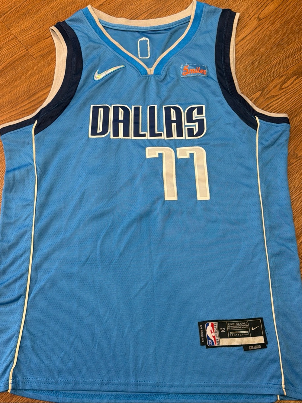 Nike Dallas Doncic Blue #77 Basketball Jersey